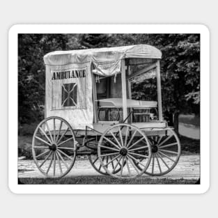 Horse Drawn Ambulance Sticker